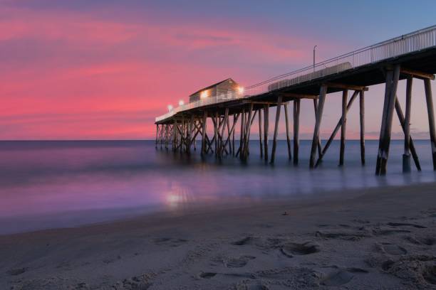 istock Belmar Pier at Sunrise in New Jersey 1464691785