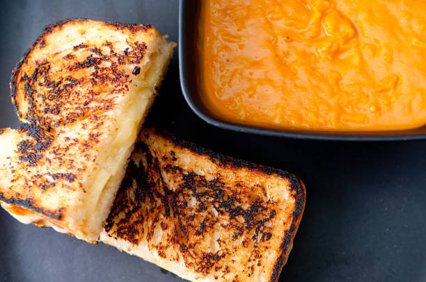 istock grilled cheese sandwich and soup 1464693488