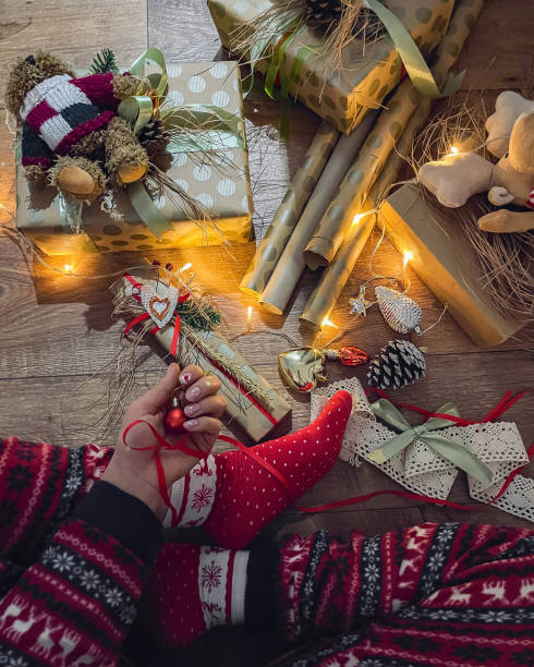 istock Christmas gifts under the Christmas tree 1464693581
