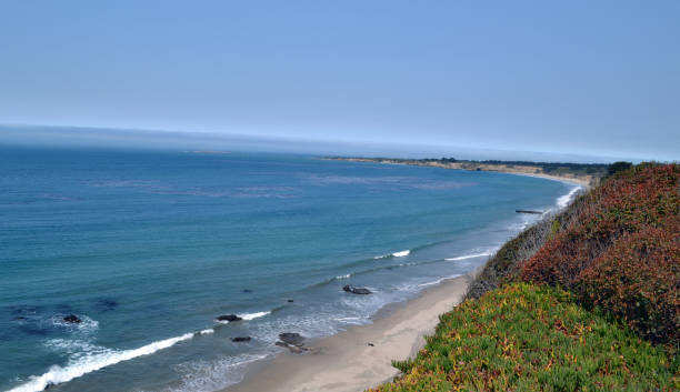 istock Scenic view of a beautiful shoreline under a clear sky 1464697097
