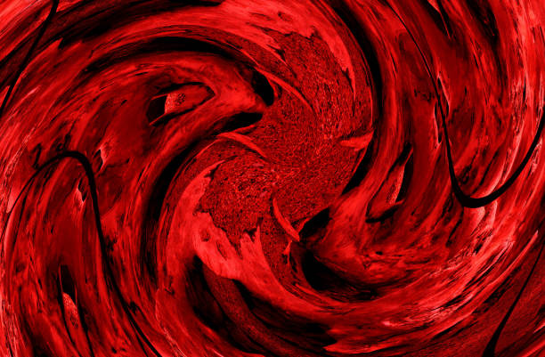 istock red and black swirl background 1464699084