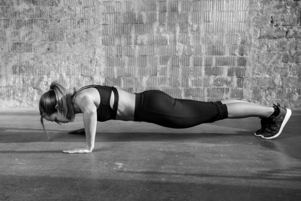 istock Female doing training in an old factory building 1464700493