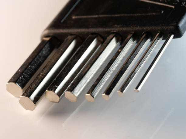 istock Closeup shot of hex keys set 1464700582