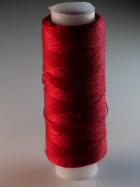 istock Vertical shot of a maroonsewing thread 1464700626