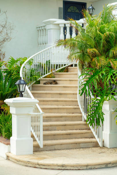 istock Empty staircase in a modern designed residential building 1464704546