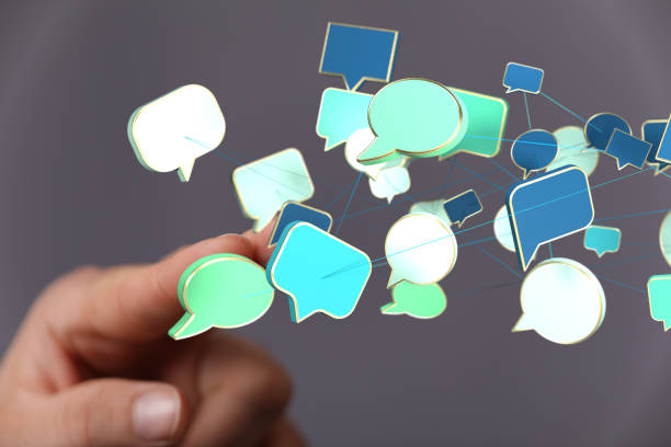 istock 3D render of digital communication paper speak bubbles 1464705239