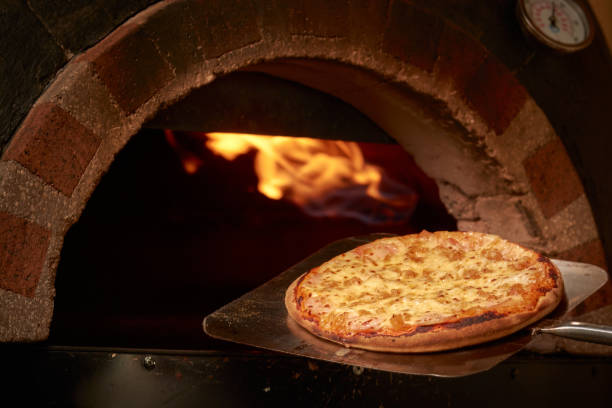 istock Delicious pizza fresh from the oven 1464708180