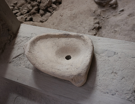 Thermopolium of Vetutius Placidus. A forerunner of today's restaurant at the ancient Roman city of Pompeii.