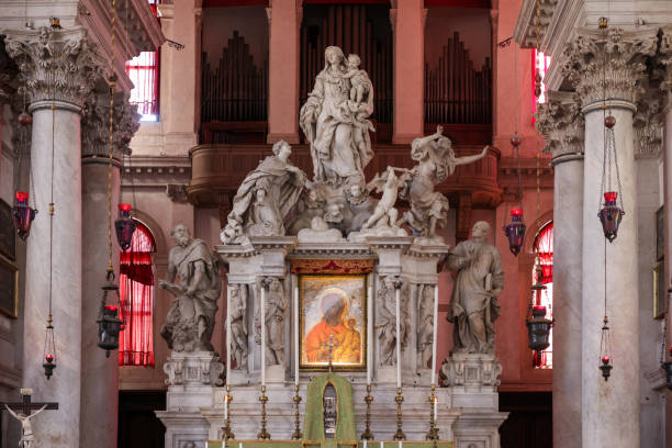 wenecja, włochy - bazylika santa maria della salute - madonna della salute zdjęcia i obrazy z banku zdjęć