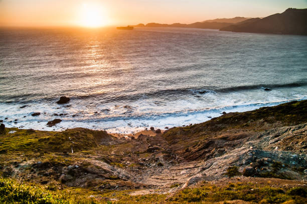 istock Beautiful sunset over the sea 1464714337