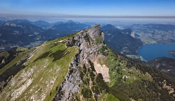 istock Viewpoint on Schafberg mountain summit in Salzkammergut, Upper Austria 1464718037