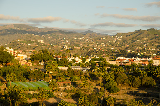 Rural landscape in Santa Brigida. Gran Canaria. Canary Islands. Spain.