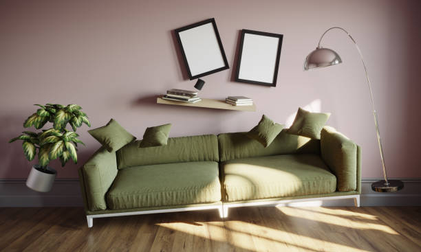 Gravity in living room Furnitures flying in living room, can be used earthquake, gravity concepts. (3d render) gravitational field stock pictures, royalty-free photos & images