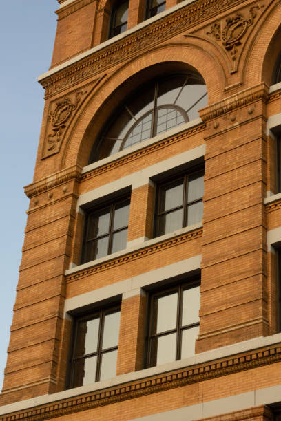 istock Vertical shot of vintage building with clear sky 1464739647