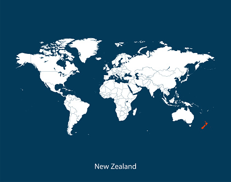 vector of the New Zealand map