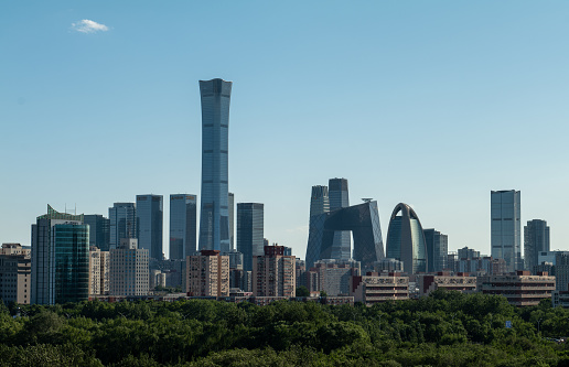 The skyline of Beijing, China