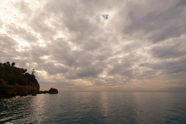 beautiful seascape and dramatic sky