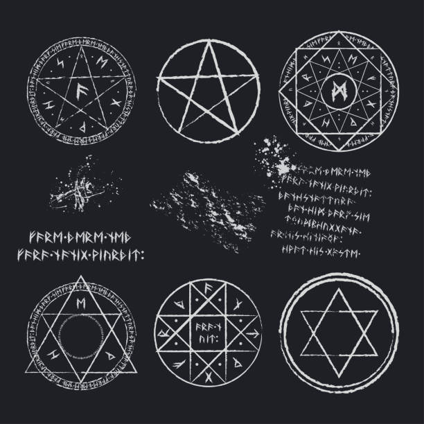 Runas Abstractas 11.200+ Pentagram Ilustraciones de Stock, gráficos vectoriales libres ...