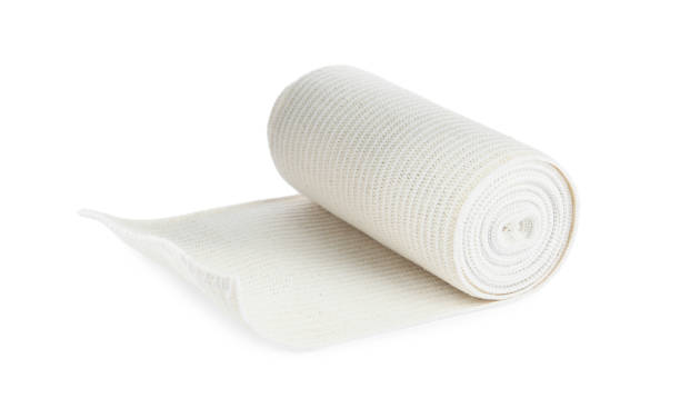 istock Medical bandage roll isolated on white. First aid item 1464772437