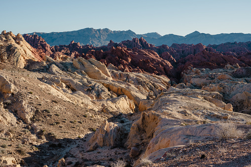 Red sandstone canyon in Nevada