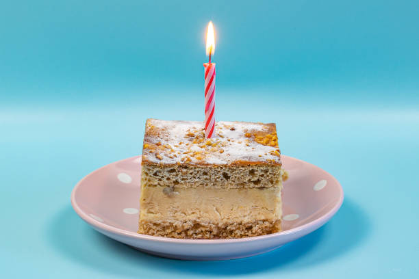 istock piece of cake with a candle on it 1464775968