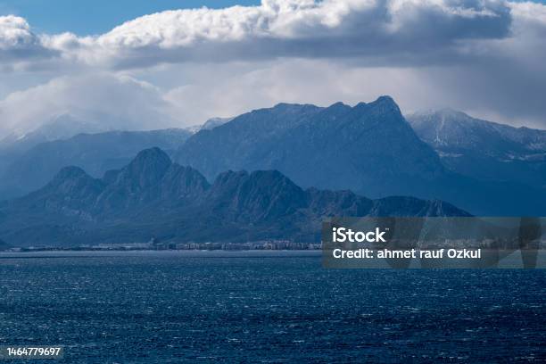 Mountains And Mediterranean Landscape Surrounded By Cloud Stock Photo - Download Image Now