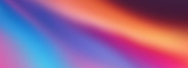 istock Orange blue purple abstract banner, vibrant color flow gradient grainy background, copy space 1464784646