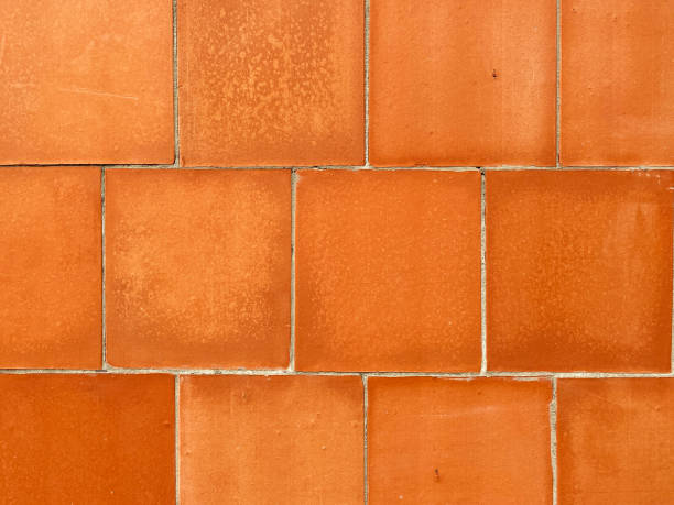 istock clay tile floor paver blocks red shiny tiles backslash square wall block trim 1464792745