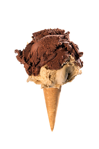 Ice cream cone overflowing