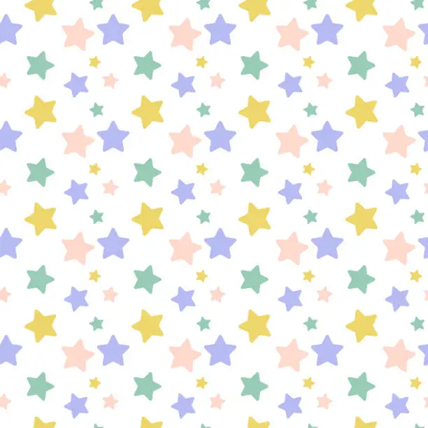 Vector illustration of Colorful Star Pattern