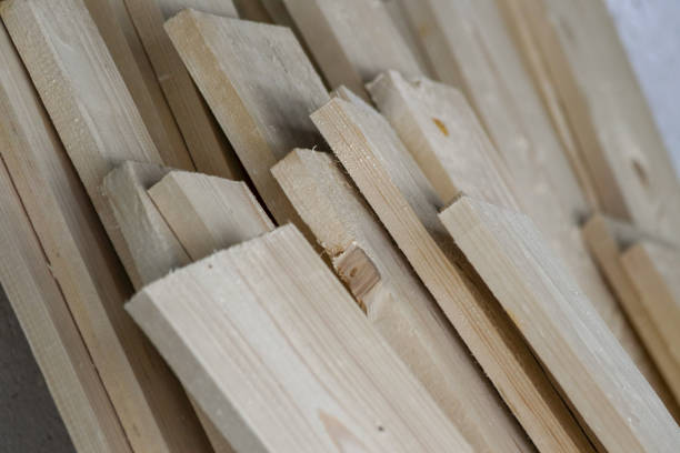 istock Wooden planks, construction, wood, sustainable building 1464797593