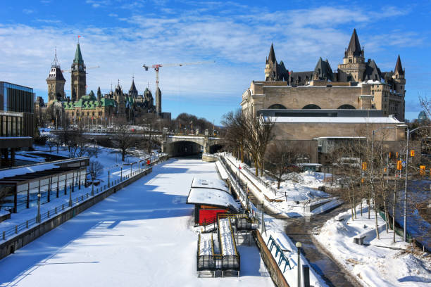istock Skating on Rideau Canal in Ottawa not open for Winterlude event 1464798475