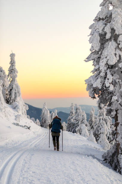istock Hiking in winter mountain 1464801697