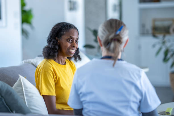 istock Female Homecare Nurse 1464805210