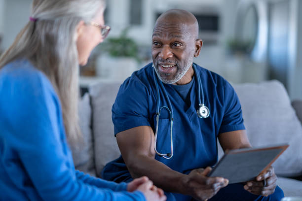istock Homecare Nurse with a Patient 1464805223