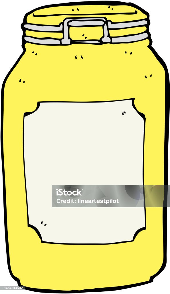 Rectangular Jar Cartoon Cartoon Jar Stock Illustration - Download Image Now - Art, Bizarre ...