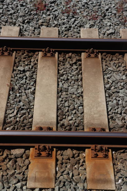 istock Sleeper of a train track in Moordrecht 1464819578