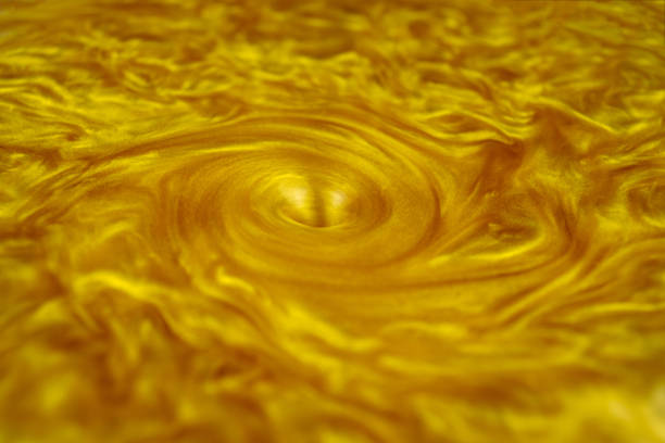 Golden vortex of gold dust Detailed wealth opulence plethora of money rich 04 stock photo