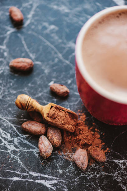 istock Hot Chocolate in a Mug with Cocoa Powder 1464822838