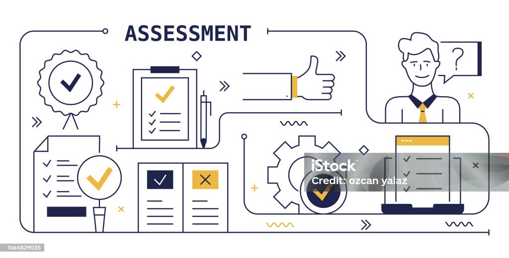 Assessment Vector Vector Assessment Vector Design The Design Is Editable And The Color Can Be ...