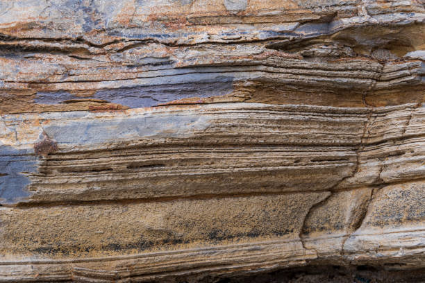 istock California Coastal Scene with Layered  Rock Background 1464835551