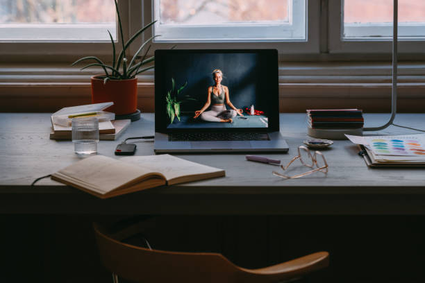 istock A View Of A Home Office Desk With A Computer On It 1464836269