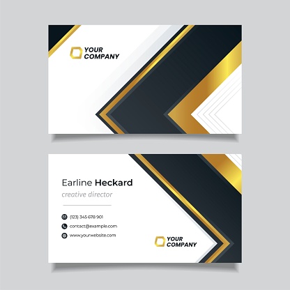 Golden Luxury modern business card