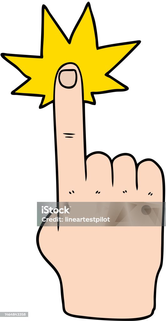 Pointing Sign Cartoon Cartoon Pointing Hand Stock Illustration - Download Image Now - Art ...
