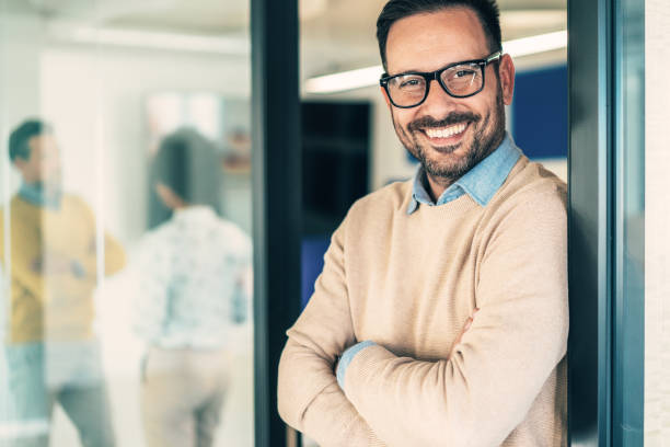 istock Portrait of businessman 1464853479