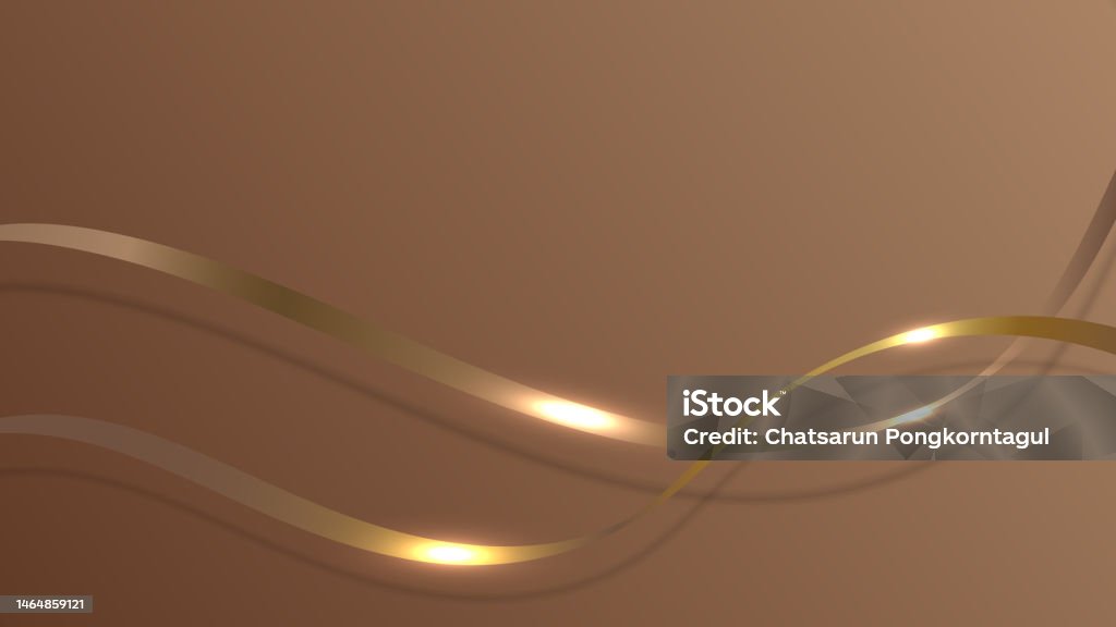 Abstract Ribbon Lines Elements With Glowing Light Effect On Background ...