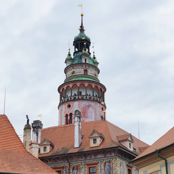 istock Cylindrical tower in Cesky Krumlov 1464868568