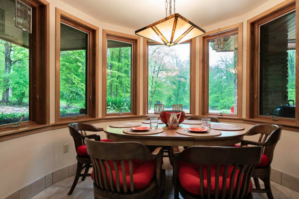 istock Dining room in a Prairie Style home 1464890072