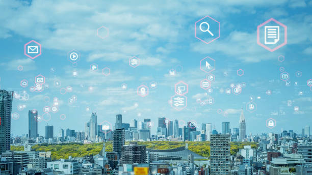 istock Global communication network concept. Worldwide business. IoT (Internet of Things) concept. 1464905912