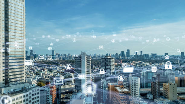 istock Global communication network concept. Worldwide business. IoT (Internet of Things) concept. 1464906639